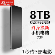 小米米家智能小米有品商城款通用移動(dòng)硬盤4T高速2t 1T大容量8t硬盤手機(jī)電 8tb8tb黑色高速傳輸