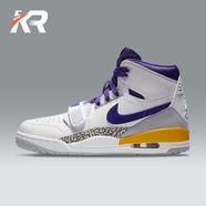 耐克（NIKE）【潮】男鞋夏季新款Jordan Legacy 312 時(shí)尚高幫耐磨運(yùn)動(dòng)籃球鞋 AV3922-157 白紫 42