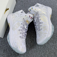 茉馥適配Anta安踏KT1Pro氮科技白金十周白色燙金潑墨KT367鞋帶 白底爆裂紋鞋帶 120cm