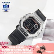 卡西歐（CASIO） 男表女表卡西歐手表男女情侶表學(xué)生時(shí)尚運(yùn)動(dòng)表太陽(yáng)能雙顯電子表 WS-1400H-1BVPF小銀黑方塊