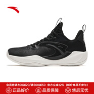 安踏（ANTA）【輕騎兵9】籃球鞋男緩震網面透氣外場實戰(zhàn)低幫運動鞋 基礎黑-2 40 (250mm) 7 (男40)