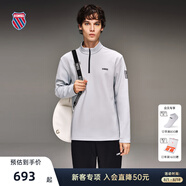 蓋世威（K·SWISS）男T恤秋季新款透氣百搭休閑T恤1010736 094青錫灰 L