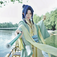 華可狐妖小紅娘cos服全套 竹業(yè)篇東方淮竹cos服古裝cosplay卡通周邊 C服全套（含里衣）+笛子 XL