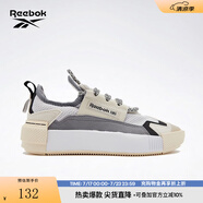 Reebok銳步官方男女SUDECA舒適機(jī)能風(fēng)奶油厚底低幫休閑板鞋 FZ2003 白色/灰色 37.5