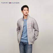 湯米·希爾費格（Tommy Hilfiger）【保暖抓絨】Tommy男簽字體刺繡拉鏈立領(lǐng)重磅開衫衛(wèi)衣外套78J8940灰色P8FXS  （推薦：100-120斤）
