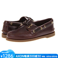 斯佩里（Sperry Top-Sider）男鞋戶外一腳蹬船鞋休閑鞋真皮柔軟舒適經(jīng)典復(fù)古英倫歐美7158233 Amaretto 7=40
