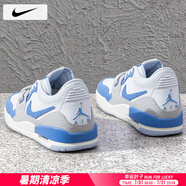 耐克（NIKE）男鞋球鞋 25夏季新款A(yù)IR JORDAN312運(yùn)動鞋休閑訓(xùn)練氣墊籃球鞋子男 141-白色/天藍(lán)/曬圖退10 44 （內(nèi)長280mm）