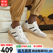 夢(mèng)特嬌（MONTAGUT）法國(guó)真皮男鞋夏季新款小白鞋男復(fù)古德訓(xùn)阿甘鞋男士運(yùn)動(dòng)休閑板鞋男 灰白 -透氣牛皮 40 （皮鞋碼）=運(yùn)動(dòng)鞋41碼