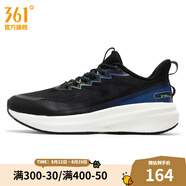 361度男鞋運動(dòng)鞋夏季新款361度男緩震跑鞋 曜石黑/游戲藍 39
