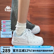 KAPPA卡帕背靠背女鞋板鞋2025夏季新款厚底百搭鞋休閑軟底運動小白鞋子 經(jīng)典白/冰山藍 35