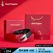 暇步士（Hush Puppies）皮帶男牛皮腰帶自動(dòng)扣商務(wù)男士腰帶禮盒裝生日禮物送男朋友父親