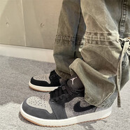 耐克（NIKE）鞋子aj男鞋 Air Jordan 1 Low 低幫男子運動休閑鞋籃球鞋 HJ4360-001 黑灰 43