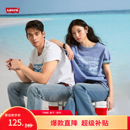 Levi's李維斯25年春夏新款男士雙馬印花潮流休閑針織圓領(lǐng)短袖T恤 白色 004IU-0000 L