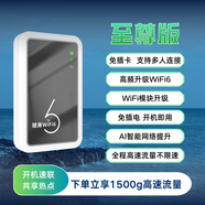 蜂語(yǔ)隨身wifi6免插卡無(wú)線(xiàn)上網(wǎng)卡手機學(xué)生4G隨身便攜WIFI6電信聯(lián)通用路由器車(chē)載流量卡包 至尊版【W(wǎng)iFi6】3000毫安*電競暢享網(wǎng)速