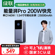綠聯(lián)【3C認證可上飛機】能量湃筆記本充電寶25000毫安PD200/140W快充大容量功率移動電源 適用小米電腦