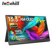 InTehill13.4英寸便攜顯示器4K筆記本電腦擴(kuò)展副屏type-c一線直連 switch外接屏ps5便攜屏手機(jī)拓展大屏 【OLED】13.3英寸100%P3色域1080P