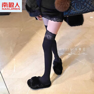 南極人官服網(wǎng)方艦店旗純欲長(cháng)筒襪女性感美腿拼接過(guò)膝jk蕾絲襪洛麗塔襪子網(wǎng)紅白色堆 黑色 均碼