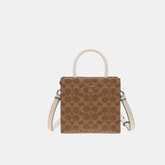 蔻馳（COACH）女包CALLY琴譜包手提斜挎包棕色【品牌授權】七夕情人節禮物