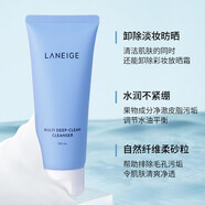 蘭芝（LANEIGE）四合一多效洗面奶卸妝潔面乳潔顏膏男女可用深層清潔正裝中樣小樣 蘭芝四合一洗面奶150ml