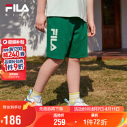 FILA斐樂童裝兒童短褲2025年夏季男女中大童休閑運(yùn)動(dòng)五分褲潮