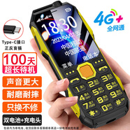 紐曼（Newman）N99三防老人手機4G全網(wǎng)通雙卡雙待大電池超長待機大字大聲大按鍵老年人手機 備用功能機黑色