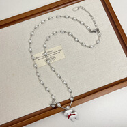 KUXA張澤禹同款夢(mèng)中小鹿珍珠項鏈女小眾高級感長(cháng)款毛衣鏈甜美可愛(ài)配飾 主圖款項鏈