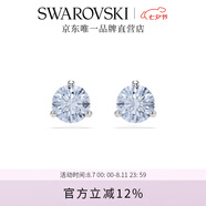 施華洛世奇（SWAROVSKI）耳釘耳環(huán)耳飾女度假風(fēng)輕奢小眾送女友畢業(yè)禮物女七夕情人節(jié)禮物 Solitaire藍(lán)色 5725002
