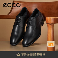 愛(ài)步（ECCO）皮鞋男鞋 男士皮鞋德比鞋男結婚鞋商務(wù)正裝皮鞋通勤鞋 適途512734 黑色51273401001 39