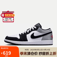 耐克NIKE男休閑鞋喬丹AJ1 JORDAN 1低幫運動鞋 HF3148-106黑白灰44