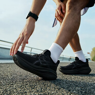 亞瑟士（asics）跑步鞋男鞋25夏季新款輕便緩震訓(xùn)練鞋黑色網(wǎng)面透氣戶外休閑運(yùn)動(dòng)鞋 1011B958-001/黑色 店長推薦 39