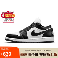 耐克NIKE休閑鞋女熊貓AJ 1喬丹JORDAN 1低幫運動(dòng)鞋DC0774-101黑白36