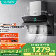 華帝（VATTI）官方抽油煙機(jī)側(cè)吸小尺寸家用脫排吸油煙機(jī)大吸力揮手智控自動(dòng)清洗一級(jí)能效以舊換新 i11135