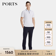 PORTS男裝春季商務(wù)休閑短袖Polo衫MP8N193RZC011 白色 L