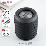 朗琴（ROYQUEEN）M350藍(lán)牙音箱重低音炮大音量便攜小音響防水立體聲通話收音機(jī) 魅惑黑 標(biāo)配 音箱+數(shù)據(jù)線音頻線