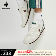 樂卡克（Le coq sportif）法國公雞男女同款低幫運(yùn)動休閑鞋跑步鞋 米/棕 40
