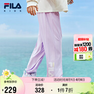 FILA【靈風(fēng)褲】斐樂(lè )兒童防蚊褲2025夏季新款男女童涼感速干運動(dòng)褲