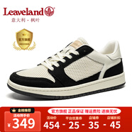 楓葉（leaveland）板鞋男女同款時尚夏季新品休閑鞋情侶百搭小白鞋防滑透氣鞋子男 網(wǎng)面-白黑(皮鞋碼) 38 (240mm)