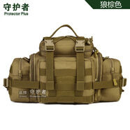 守護者（ProtectorPlus）大容量腰包戰(zhàn)術單肩斜挎攝影包戶外旅行路亞包單反相機包 狼棕色 均碼