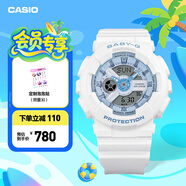 卡西歐（CASIO） BABY-G學生童款 BA-110BE馬卡龍系列時尚女士手表送女友 禮物 BA-110XBE-7APR