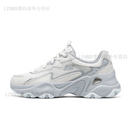 斯凱奇（Skechers）2025年春季糯米熊男女老爹鞋復古舒適軟彈厚底增高運動鞋 女款-白色WHITE/WGY 35.5