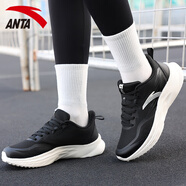 安踏（ANTA）逸動(dòng)女鞋輕質(zhì)軟底跑步鞋2025秋季網(wǎng)面透氣舒適休閑運動(dòng)鞋子女 -1黑 36