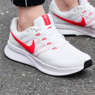 耐克（NIKE）跑步鞋男鞋 2025新款夏季跑鞋氣墊AIR ZOOM運動(dòng)鞋 飛線(xiàn)-白紅-輕便透氣 42.5