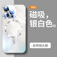 JaneEyre適用蘋果16手機(jī)保護(hù)殼新款iPhone15Promax磁吸散熱矽膠套14pro超 冰羽款初雪白Magsafe磁吸防爆防摔強(qiáng)抗指紋 iPhone15ProMax