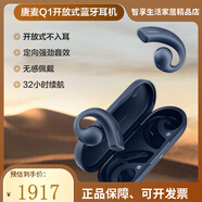 唐麥（Tangmai）開放式空氣傳導(dǎo)藍(lán)牙耳機(jī)無(wú)線運(yùn)動(dòng)跑步耳掛式不入耳耳麥 普魯士藍(lán) 標(biāo)配