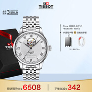 天梭（TISSOT）手表 力洛克系列男表 瑞士自動(dòng)機械男士鋼帶腕表商務(wù)表畢業(yè)禮物