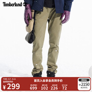 添柏嵐（Timberland）官方男裝長褲春季戶外休閑卡其褲彈性修身|A2A49 A2A49590/卡塞爾綠色 38