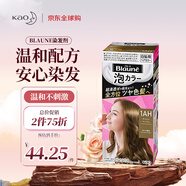 花王（KAO）遮白染發(fā)劑Blaune植物蓋白染發(fā)膏泡泡染原裝進(jìn)口 1AH 灰棕米色