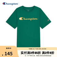 Champion冠軍情侶短袖新款美式潮牌t恤寬松休閑純棉上衣 綠色 S
