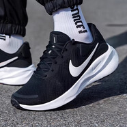 耐克（NIKE）男鞋2025新款夏季Revolution 8健身透氣運動鞋跑步鞋休閑鞋子 黑色白FB2207-001革命七常規(guī)款 41