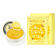 ATREUS補水面膜蜂蜜燕窩蠶絲女士熬夜保濕煙酰胺護膚品男泰國  蜂蜜面膜 10片 +黃金眼膜60片